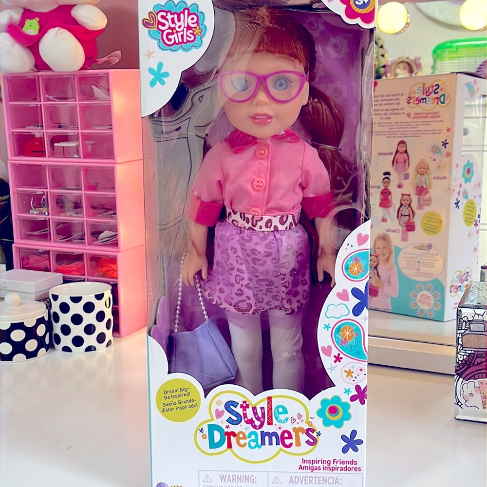 Doll with glasses